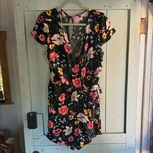 Hollister Floral Romper Dress L